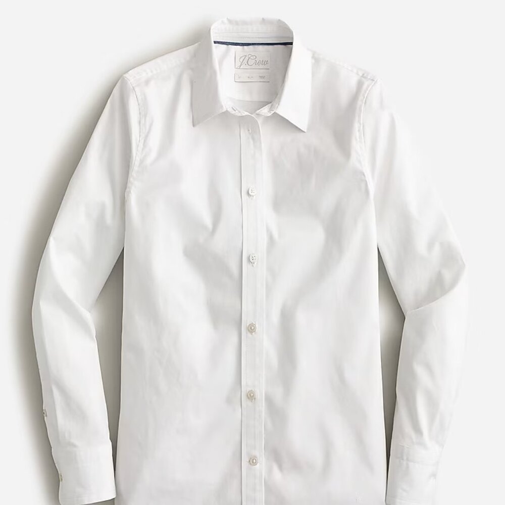 J Crew Slim-fit stretch cotton poplin shirt